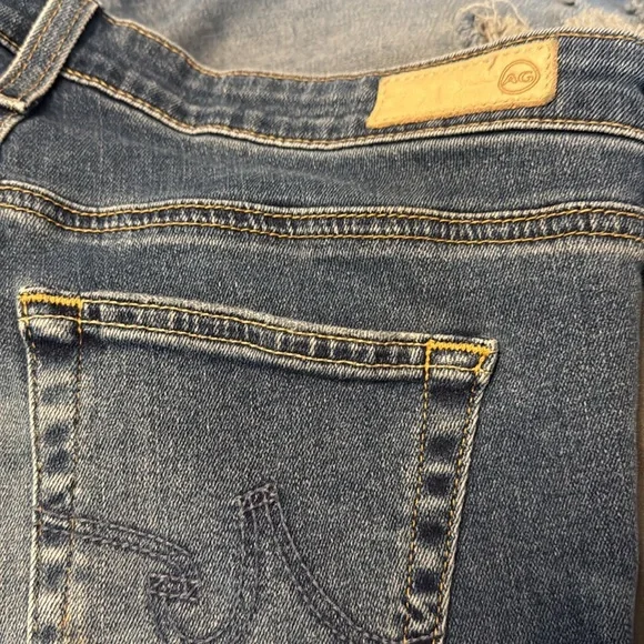 AG Denim Super Skinny Legging distressed 29 - Picture 7 of 9